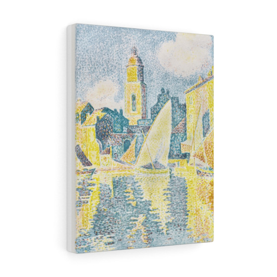 The Port, Saint–Tropez (ca. 1897–198) by Paul Signac , Stretched Canvas,The Port, Saint–Tropez (ca. 1897–198) by Paul Signac - Stretched Canvas,The Port, Saint–Tropez (ca. 1897–198) by Paul Signac - Stretched Canvas