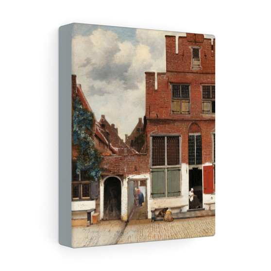 The Little Street (ca. 1658) by Johannes Vermeer., Stretched Canvas,The Little Street (ca. 1658) by Johannes Vermeer.- Stretched Canvas