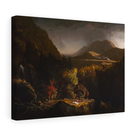 ThomasCole , Landscape with Figures, A Scene from The Last of the Mohicans , Stretched Canvas,ThomasCole - Landscape with Figures, A Scene from The Last of the Mohicans - Stretched Canvas,ThomasCole - Landscape with Figures, A Scene from The Last of the Mohicans - Stretched Canvas