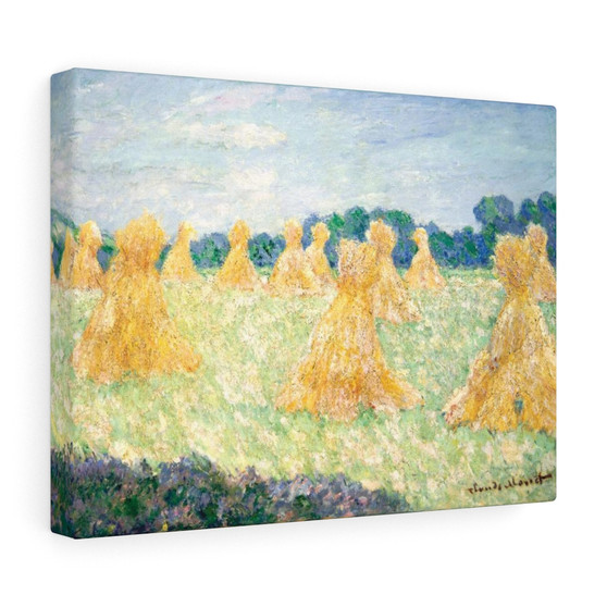 Claude Monet, The Young Ladies of Giverny, Sun Effect  ,  Stretched Canvas,Claude Monet, The Young Ladies of Giverny, Sun Effect  -  Stretched Canvas,Claude Monet, The Young Ladies of Giverny, Sun Effect  -  Stretched Canvas
