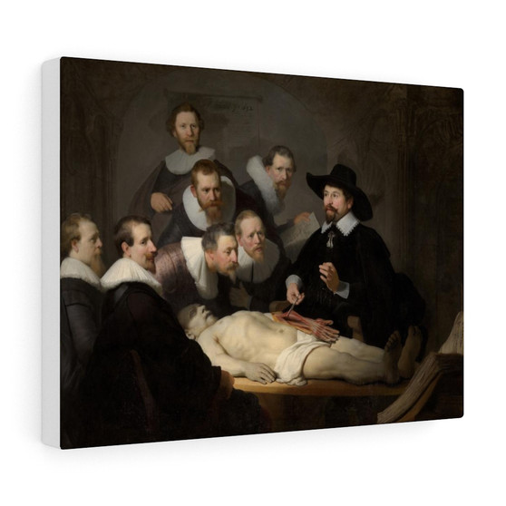 Rembrandt's The Anatomy Lesson of Dr Nicolaes Tulp , Stretched Canvas,Rembrandt's The Anatomy Lesson of Dr Nicolaes Tulp - Stretched Canvas