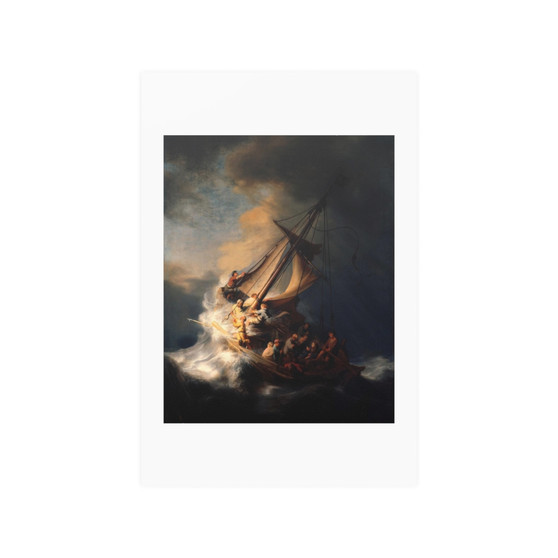 Rembrandt's Christ in the Storm on the Lake of Galilee , Posters,Rembrandt's Christ in the Storm on the Lake of Galilee - Posters