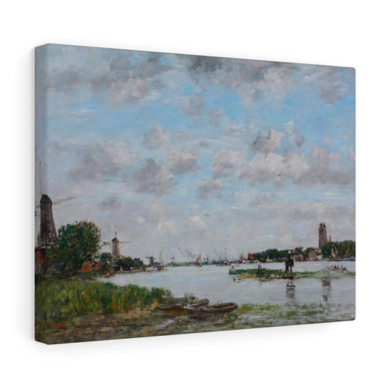Eugène Boudin, La Meuse à Dordrecht, (1884) , Stretched Canvas,Eugène Boudin, La Meuse à Dordrecht, (1884) - Stretched Canvas,Eugène Boudin, La Meuse à Dordrecht, (1884) - Stretched Canvas