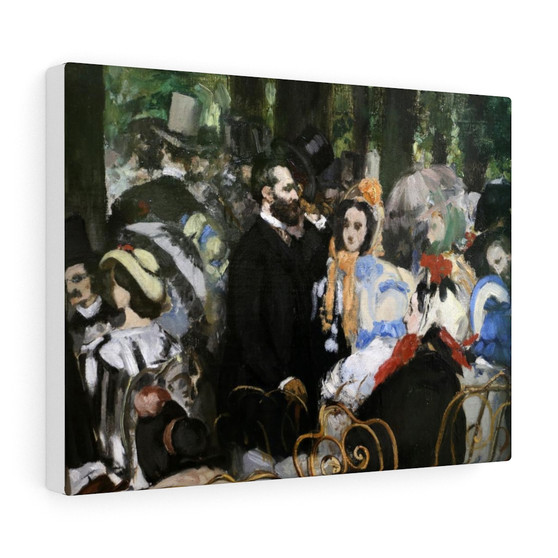 Édouard manet, musica nei giardini della tuileries  ,  Stretched Canvas,Édouard manet, musica nei giardini della tuileries  -  Stretched Canvas,Édouard manet, musica nei giardini della tuileries  -  Stretched Canvas