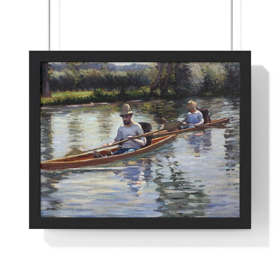 Gustave caillebotte, in barca a terres  ,  Premium Framed Horizontal Poster,Gustave caillebotte, in barca a terres  -  Premium Framed Horizontal Poster,Gustave caillebotte, in barca a terres  -  Premium Framed Horizontal Poster