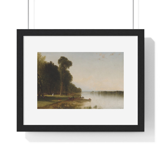 Summer Day on Conesus Lake, 1870, John Frederick Kensett, American , Premium Framed Horizontal Poster,Summer Day on Conesus Lake, 1870, John Frederick Kensett, American - Premium Framed Horizontal Poster,Summer Day on Conesus Lake, 1870, John Frederick Kensett, American - Premium Framed Horizontal Poster