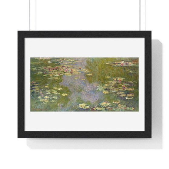  high resolution famous painting - Premium Framed Horizontal Poster,Water Lilies (1919) by Claude Monet, high resolution famous painting , Premium Framed Horizontal Poster,Water Lilies (1919) by Claude Monet, high resolution famous painting - Premium Framed Horizontal Poster,Water Lilies (1919) by Claude Monet