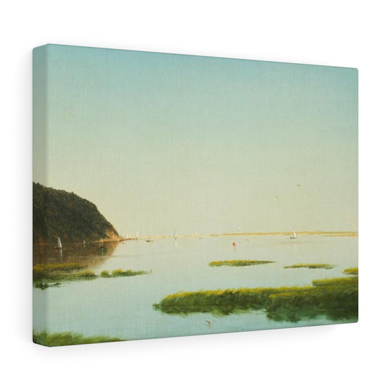 John F Kensett , View of the Shrewsbury River, New Jersey  ,  Stretched Canvas,John F Kensett - View of the Shrewsbury River, New Jersey  -  Stretched Canvas,John F Kensett - View of the Shrewsbury River, New Jersey  -  Stretched Canvas