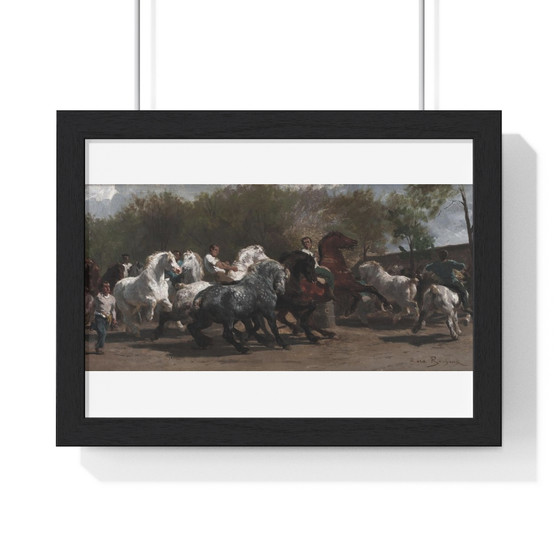 Rosa Bonheur, (The Horse Fair) , Premium Framed Horizontal Poster,Rosa Bonheur, (The Horse Fair) - Premium Framed Horizontal Poster,Rosa Bonheur, (The Horse Fair) - Premium Framed Horizontal Poster