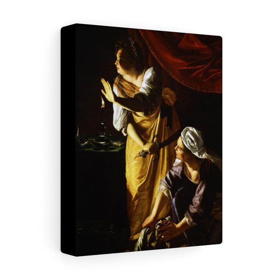 Artemisia Gentileschi Judith Maidservant , Stretched Canvas,Artemisia Gentileschi Judith Maidservant - Stretched Canvas