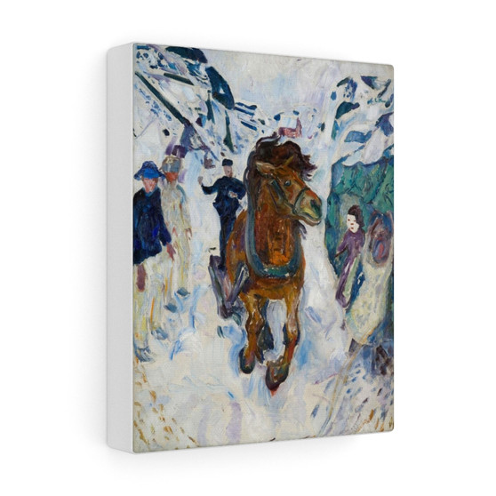 Edvard Munch's Galloping Horse , Stretched Canvas,Edvard Munch's Galloping Horse - Stretched Canvas