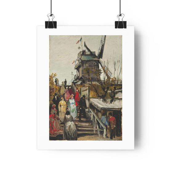 Van Gogh's Le Moulin De Blute Fin - Giclée Art Print 