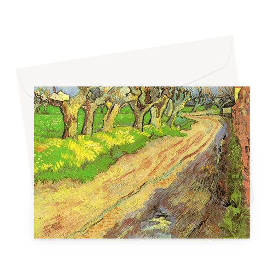 Pollard Willows 1889 ,Van Gogh - Greeting Card - (FREE SHIPPING)