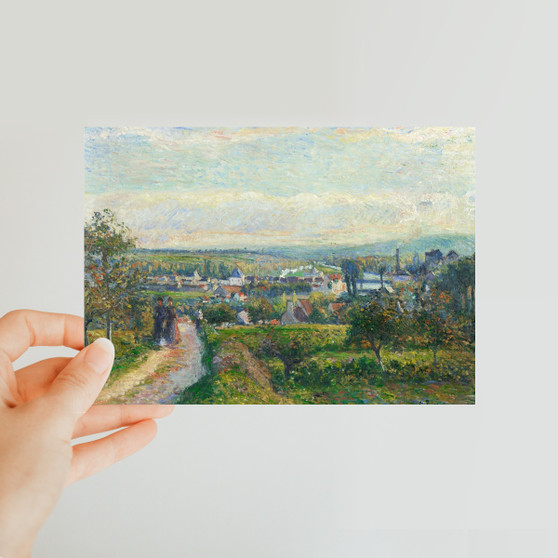 View of Saint-Ouen-l’Aumône (ca. 1876) by Camille Pissarro -  Classic Postcard - (FREE SHIPPING)