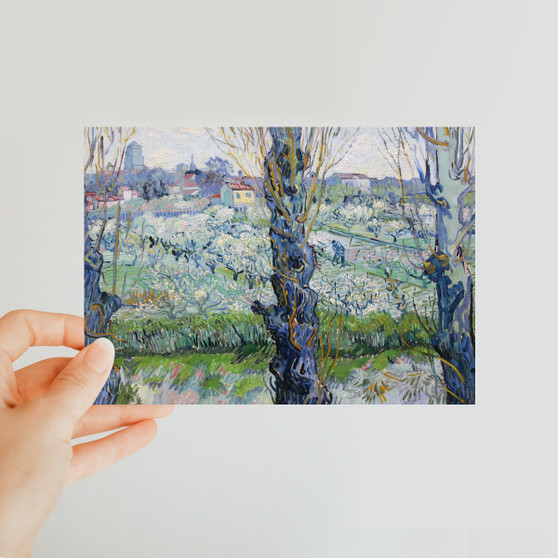 Vincent van Gogh's View of Arles, Flowering Orchards (1889) -  Classic Postcard - (FREE SHIPPING)