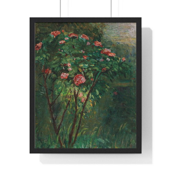 Gustave Caillebotte Le rosier fleuri , Premium Framed Vertical Poster,Gustave Caillebotte Le rosier fleuri - Premium Framed Vertical Poster