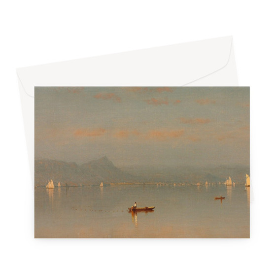 Sanford_Robinson_Gifford_-_Haverstraw_Bay -  Greeting Card - (FREE SHIPPING)