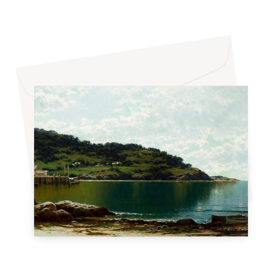 Alfred Thomas Bricher - Along_the_Maine_Coast_LACMA -  Greeting Card - (FREE SHIPPING)