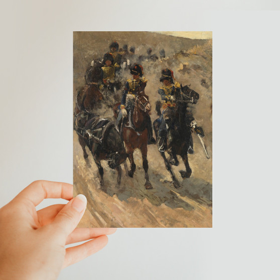 The Yellow Riders, George Hendrik Breitner, 1885 - 1886 -  Classic Postcard - (FREE SHIPPING)