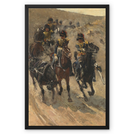 The Yellow Riders, George Hendrik Breitner, 1885 - 1886 -  Framed Canvas