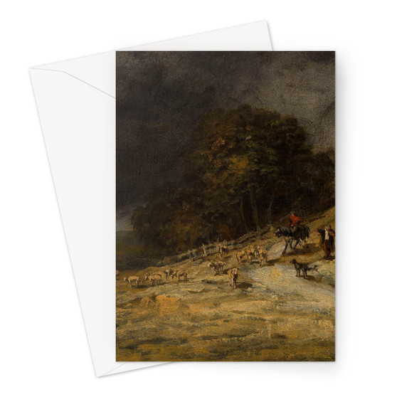 Georges Michel's Troupeau sous l'orage - musée des Beaux Greeting Card - Free Shipping