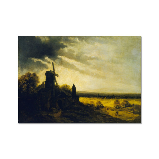 Georges Michel's The Mill of Montmartre, ca 1820 Fine Art Print