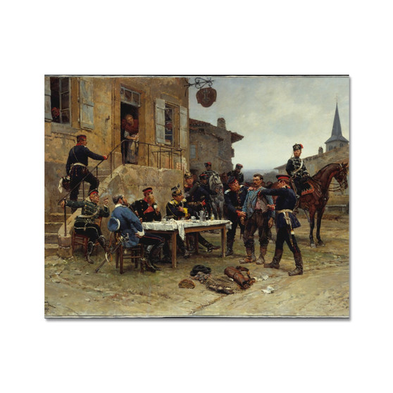 The Dispatch-Bearer 1880 Alphonse-Marie-Adolphe de Neuville French Fine Art Print