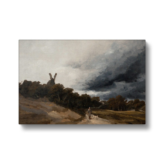 Georges Michel's Paysage au chasseur - Stretched Canvas