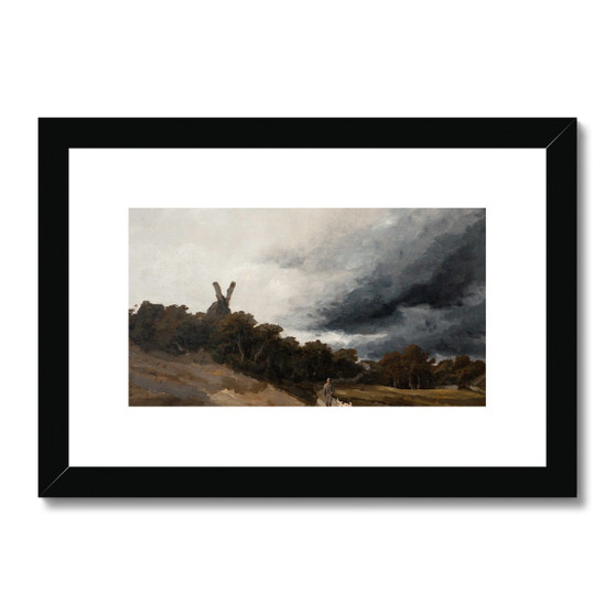 Georges Michel's Paysage au chasseur - Framed & Mounted Print