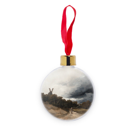 Georges Michel's Paysage au chasseur Transparent Christmas bauble