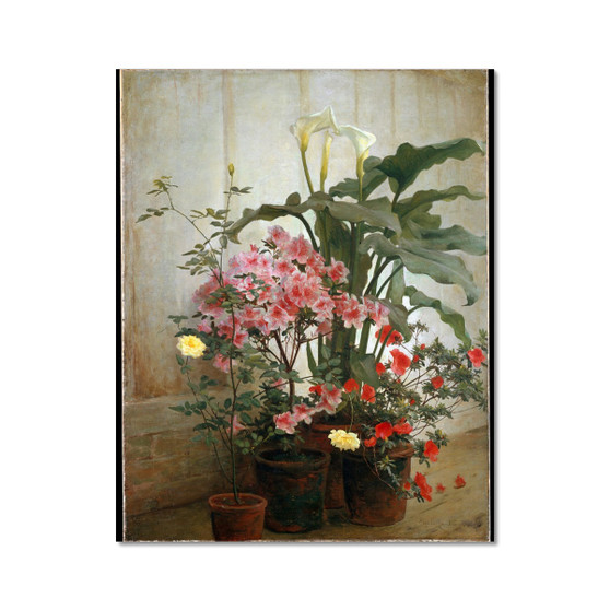 Side of a Greenhouse 1870–80 ( ) George Cochran Lambdin, American - Hahnemühle German Etching Print -  (FREE SHIPPING)