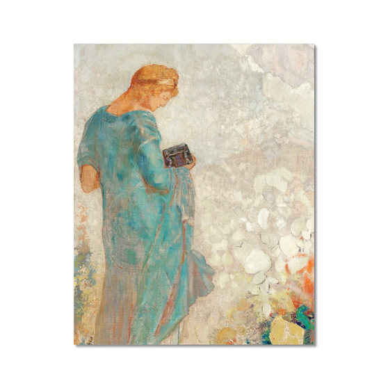 Pandora (1910—1912) by Odilon Redon - Hahnemühle German Etching Print  (FREE SHIPPING)