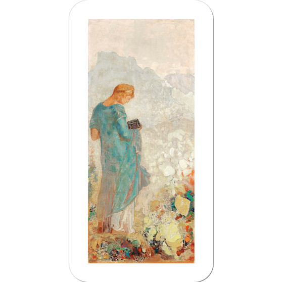 Pandora (1910—1912) by Odilon Redon Sticker