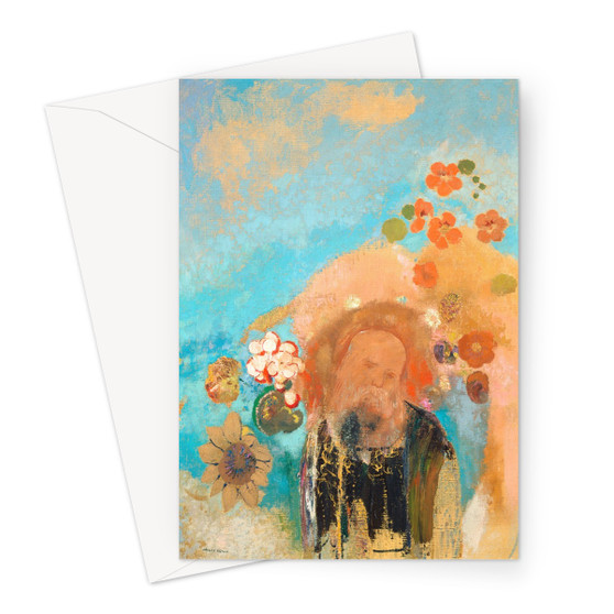 Evocation of Roussel (1912) by Odilon Redon Greeting Card - (Free shipping)