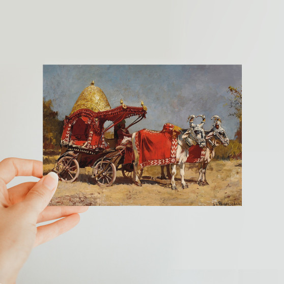 Edwin Lord Weeks Native Gharry Or Cart Classic Postcard - (FREE SHIPPING)