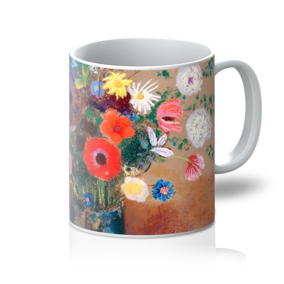 Bouquet of Flowers (1900—1905) by Odilon Redon Mug- (FREE SHIPPING)