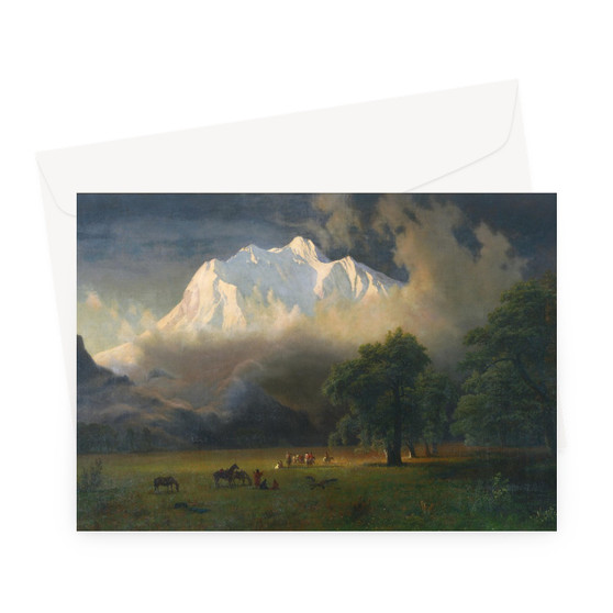 1875, Bierstadt, Albert, Mount Adams, Washington -  Greeting Card