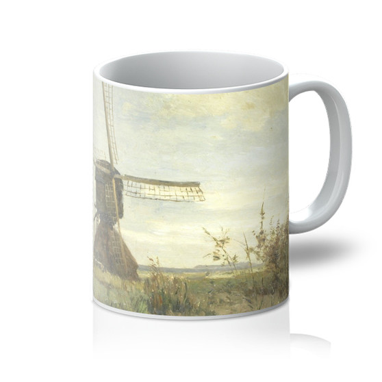 'Sunny Day', a Windmill on a Waterway, Paul Joseph Constantin Gabriël, c. 1860 - c. 1903 -  Mug- (FREE SHIPPING)