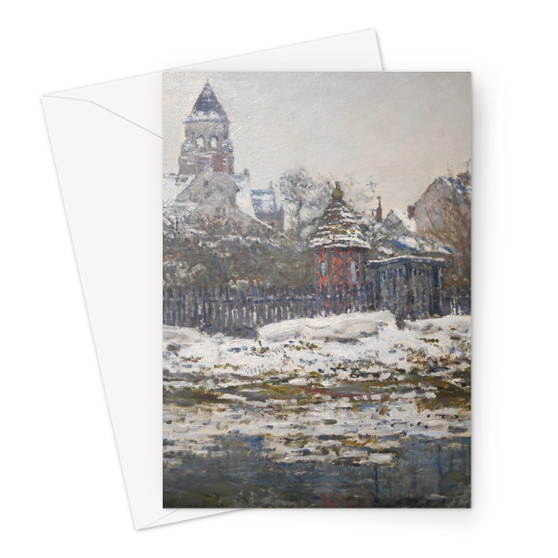 Eglise de Vétheuil, Claude Monet, 1879 Greeting Card