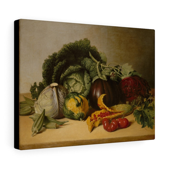  James Peale, American- Stretched Canvas,Still Life, Balsam Apple and Vegetables, ca. 1820s, James Peale, American, Stretched Canvas,Still Life- Balsam Apple and Vegetables, ca. 1820s, James Peale, American- Stretched Canvas,Still Life- Balsam Apple and Vegetables, ca. 1820s