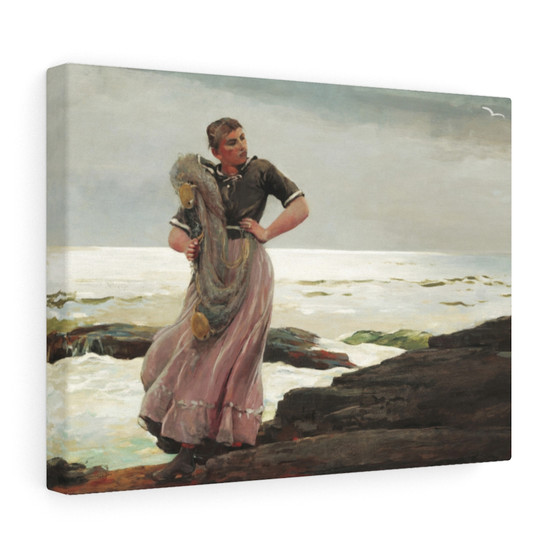 A Light on the Sea (1897) by Winslow Homer , Stretched Canvas,A Light on the Sea (1897) by Winslow Homer - Stretched Canvas