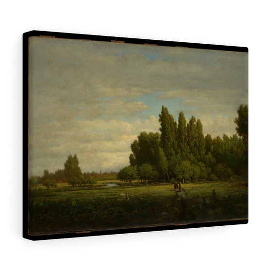  Theodore Rousseau, French- Stretched Canvas,A Meadow Bordered by Trees, ca. 1845, Theodore Rousseau, French, Stretched Canvas,A Meadow Bordered by Trees, ca. 1845, Theodore Rousseau, French- Stretched Canvas,A Meadow Bordered by Trees, ca. 1845