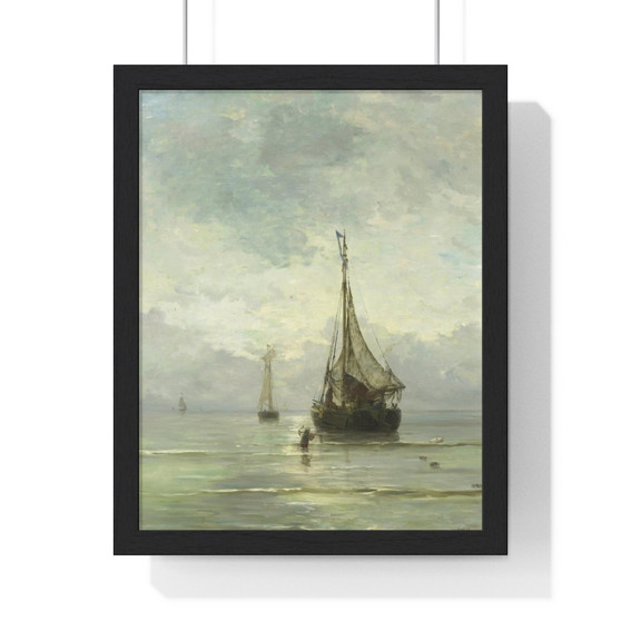 Kalme zee, Hendrik Willem Mesdag, ,  Premium Framed Vertical Poster,Kalme zee, Hendrik Willem Mesdag, -  Premium Framed Vertical Poster,Kalme zee, Hendrik Willem Mesdag, -  Premium Framed Vertical Poster