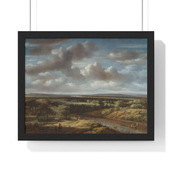 River Landscape, Philips Koninck  ,  Premium Framed Horizontal Poster,River Landscape, Philips Koninck  -  Premium Framed Horizontal Poster,River Landscape, Philips Koninck  -  Premium Framed Horizontal Poster