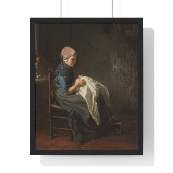   Premium Framed Vertical Poster,'The Little Seamstress', Jozef Israëls  -  Premium Framed Vertical Poster,'The Little Seamstress', Jozef Israëls  -  Premium Framed Vertical Poster,'The Little Seamstress', Jozef Israëls  