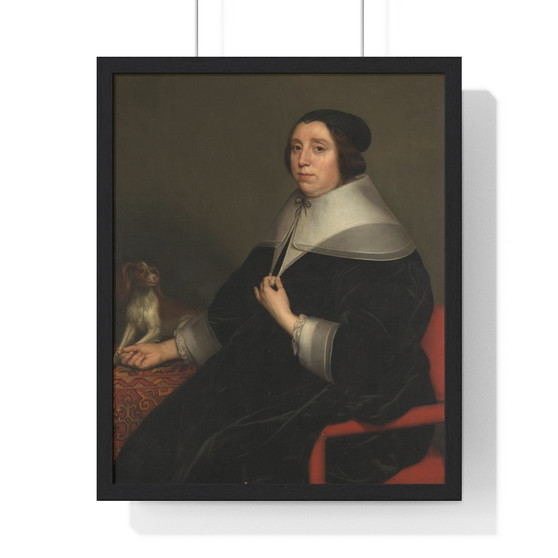  Gerard van Honthorst  -  Premium Framed Vertical Poster,Portrait of a Woman, Gerard van Honthorst  ,  Premium Framed Vertical Poster,Portrait of a Woman, Gerard van Honthorst  -  Premium Framed Vertical Poster,Portrait of a Woman