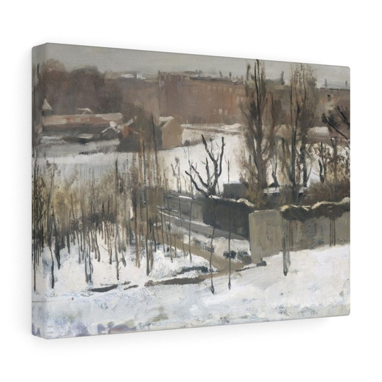 View of the Oosterpark, Amsterdam, in the Snow, George Hendrik Breitner  -  Stretched Canvas,View of the Oosterpark, Amsterdam, in the Snow, George Hendrik Breitner  ,  Stretched Canvas,View of the Oosterpark, Amsterdam, in the Snow, George Hendrik Breitner  -  Stretched Canvas