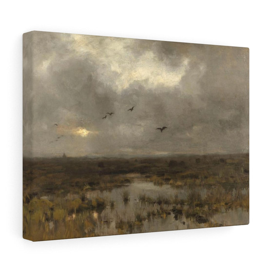 The Swamp, Anton Mauve  ,  Stretched Canvas,The Swamp, Anton Mauve  -  Stretched Canvas,The Swamp, Anton Mauve  -  Stretched Canvas