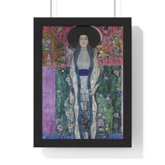 Bauer ,  Premium Framed Vertical Poster,Gustav Klimt's Portrait of Adele Bloch-Bauer -  Premium Framed Vertical Poster,Gustav Klimt's Portrait of Adele Bloch