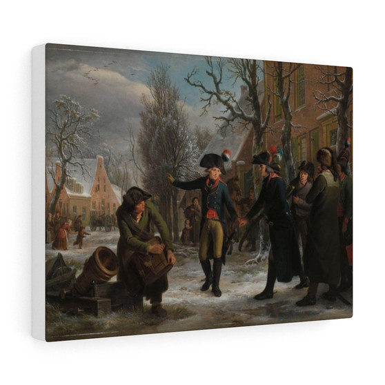 General Daendels says goodbye to Lieutenant Colonel Krayenhoff, Adriaan de Lelie  ,  Stretched Canvas,General Daendels says goodbye to Lieutenant Colonel Krayenhoff, Adriaan de Lelie  -  Stretched Canvas,General Daendels says goodbye to Lieutenant Colonel Krayenhoff, Adriaan de Lelie  -  Stretched Canvas